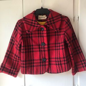 Vintage Maestro red houndstooth jacket